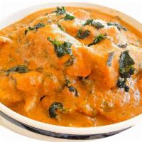 Methi Curry · Your Choice of protein in  fenugreek leaves and onion sauce.