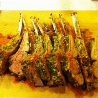 5 Piece Rack of Lamb · Sizzling grilled lamb chops.