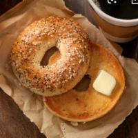 8. Bagel with Butter  · Boiled and baked round bread roll.