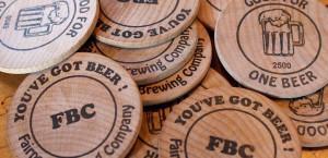 Drink Token · This wooden token will buy you a beer today or a beer ten years from today. It will buy you ...