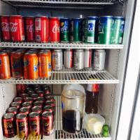 Canned Soda · Coke, Diet Coke, Sprite, Dr. Pepper, Orange Soda