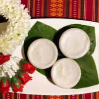 Kanom Tuay (Thai Coconut Custard - 3 cups) · Rice flour, palm sugar, coconut milk