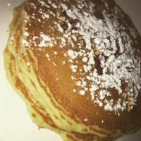 Stuffed Pancakes · Stuffed with your choice of blueberry, banana, or chocolate chips topped with powdered sugar...