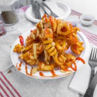 Curly French Fries · Add cheese for an additional charge.