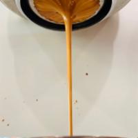 Americano · A double shot of espresso over hot water
