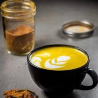Turmeric · A house blend of turmeric and other spices, honey and steamed milk