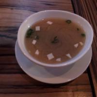 Miso Soup · Most popular. Tofu, seaweed and scallion in soy bean bonito broth.
