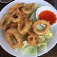 Crispy Calamari Salad · Most popular. Fry calamari with sweet chili sauce.