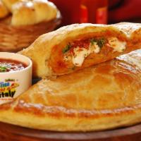 Create Your Own Calzone · Three toppings of your choice and cheese.
