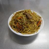 Beef Lo Mein · Stir fried noodle dish.