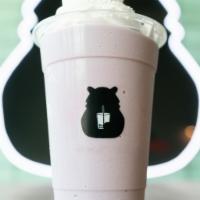 Taro Frapp · A creamy blend of soy milk, taro, in-house sweetener, and ice cream for all our taro lovers