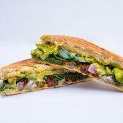 Veggie Panini · Mozzarella Cheese, Spinach, Avocado, Red Onion, Sun-Dried Tomatoes,
Dijon, Pesto. 310 | 410 ...