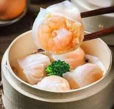seafood shuimai 蟹子蝦燒賣 · 3pcs