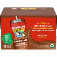 Horizon Organic 1% Chocolate Milk 8oz · Organic low-fat chocolate milk with 32 mg of DHA Omega-3 per serving.
