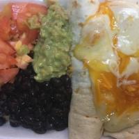 E1. Grilled Chicken Enchilada · Served with two soft flour tortilla and includes melted cheddar and Jack cheese, black beans...