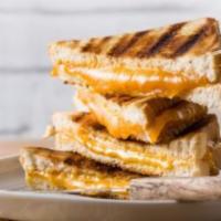 Kids Grilled Cheese Sandwich · Cheddar cheese on white bread, grilled.