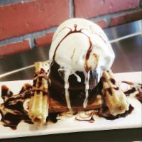 Mexican Churros · Comes with Ice cream, with a chocolate syrup topping