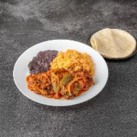 Bistec ala Mexicana · Mexican style stake