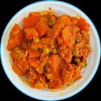 33. Gajar Mattar · Carrot, green pea and spices.