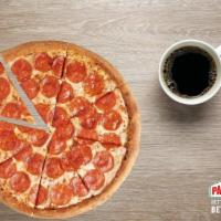 Pepperoni Pizza · Your choice of crust covered with our signature pizza sauce, real cheese made from mozzarell...