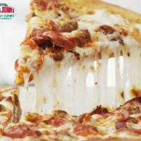 Sausage Pizza  · Our signature pizza sauce layered with sausage and real cheese made from mozzarella for a ta...