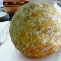4. Bolones De Queso · Fried plantain ball with cheese. 