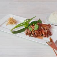 Duck Pino Nior · Crisky duck with sweet and sour wine sauce. This is a Thai dish, but heavily inflhenceforth ...