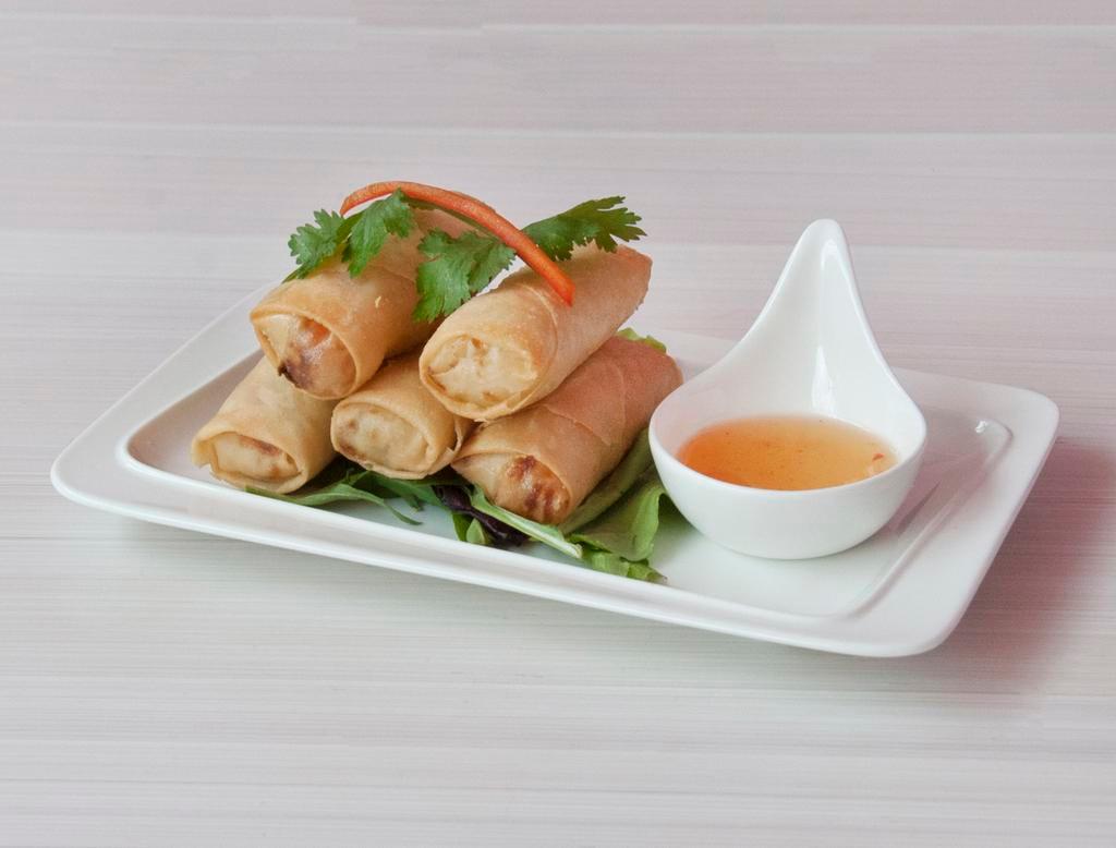 Maison Spring Roll · Popular Crispy Vegetable Spring Roll with sweet chili sauce