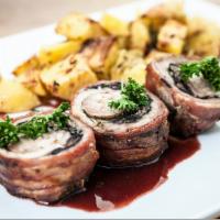 Stuffed Meat Beef Roll · Beef Roll Stuffed with Aromatic Herbs, Imported Italian Ham and Mozzarella.
Served With Your...