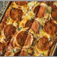 Sicilan Pizza (8 Square Pizza) · Tomato Sauce, Fresh Mozzarella,
Pepperoni