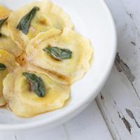 Pasta with Burro e Salvia · Butter and sage.