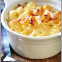 Baked Mac And Cheese  · Ultra Creamy And Cheesy Macaroni Topped With Crunchy Breadcrumbs And Parmigiano Cheese