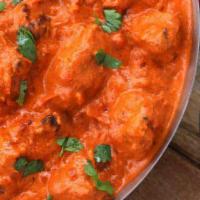 Chicken Makhani  · Butter chicken. Cubes of boneless chicken breast cooked in a creamy tomato sauce with herbs ...