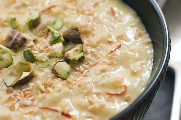 Pista Kheer  · Home Made Rice Pudding 