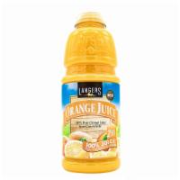 32 oz. Langers Orange Juice · 100% pure orange juice from concentrate, 100% juice, 100% vitamin c.