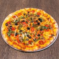 Supreme Pizza · Pepperoni, sausage, mushroom, bell pepper, onion and black olive.