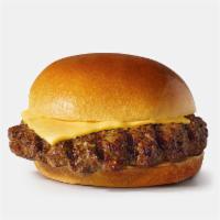 Cheeseburger  · Grilled or fried patty with cheese on a bun.
