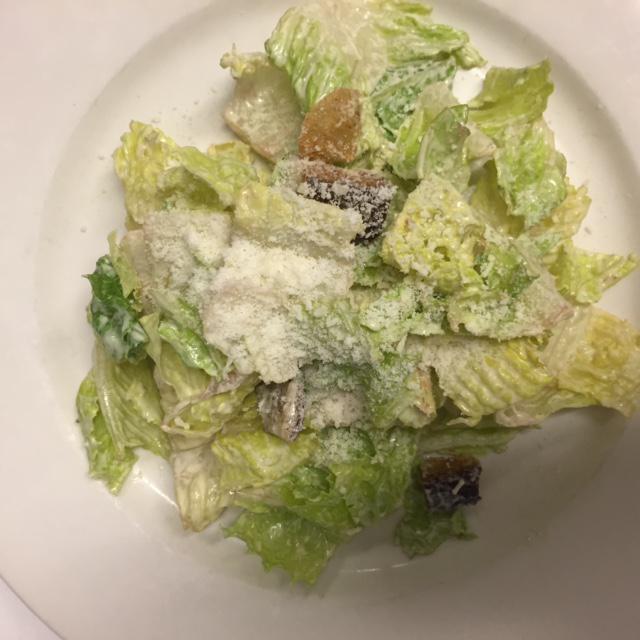 Caesar Salad · Garlic crouton and anchovy dressing.