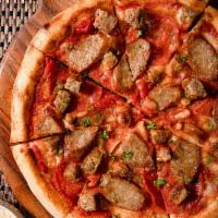 Sicilian Pizza · Italian sausage, pepperoni, diced meatballs

