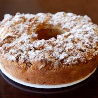 8. Dutch Apple Cake · Moist vanilla cake filled with cinnamon apples and topped with streusel.