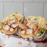 PAN SEARED ADOBO SHRIMP BURRITO · Pan Seared Adobo Shrimp with a Lime Chile Rub. Choose CALIFORNIA style with a base of French...