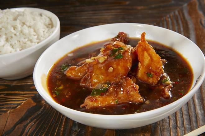 Fish · Spicy. Tilapia fillet. Choice of sauce.
