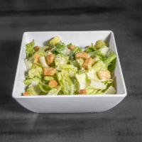 Caesar Salad · Lettuce, croutons, Parmesan cheese, and dressing.