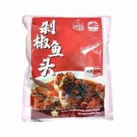 J.C Spicy Fish Head with Pickled Pepper 640 gram · 湄公醉鲜 剁椒鱼头 640G