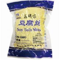 Soy Tofu Slices Original Flavor 500 gram · 高碑店 豆腐丝 原味 500G