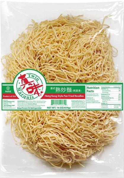 Twin Marquis Hong Kong Style Pan Fried Noodles 16 oz. · 真味 港式熟炒面 16oz