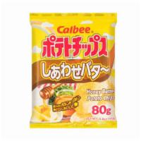 Calbee Honey Butter Potato Chips 80 gram · 卡乐比 蜂蜜黄油薯片 80G