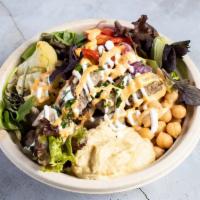 The Sandstorm Bowl · This sandstorm bowl is our staff favorite's. It has lamb, shawarma, house salad, hot pita br...