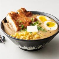 Miso Ramen · Chicken and pork broth, blend of 4 types of miso, chicken katsu, soy egg, menma, green onion...