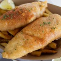 Fish and Chips · Single or double, grilled or crispy flakey whitefish served with scratch-made tartar sauce a...